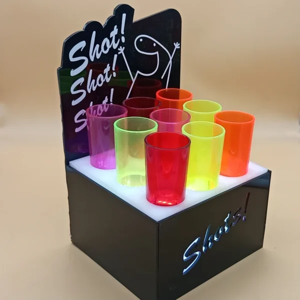 Porta vasos tequilero cuadrado - Imagen 4