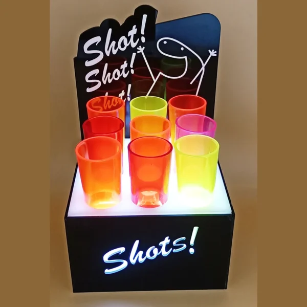 Porta vasos tequilero cuadrado - Imagen 3