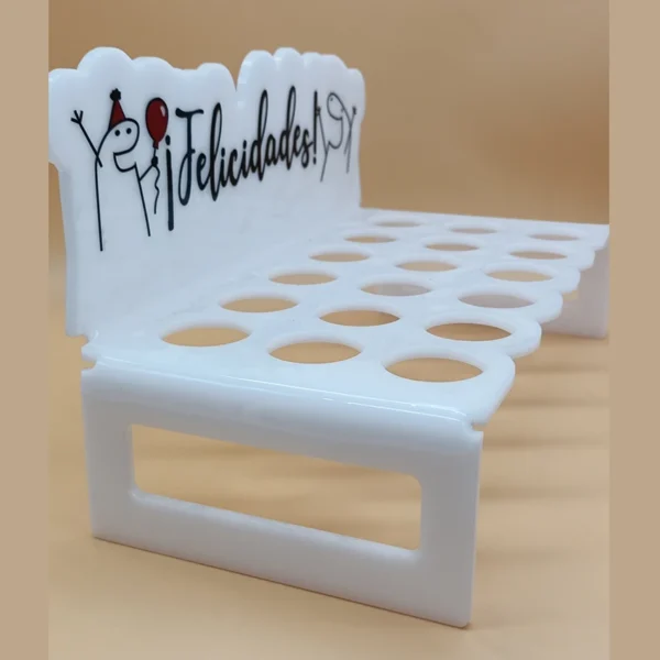 Porta vasos tequilero rectángulo - Imagen 2